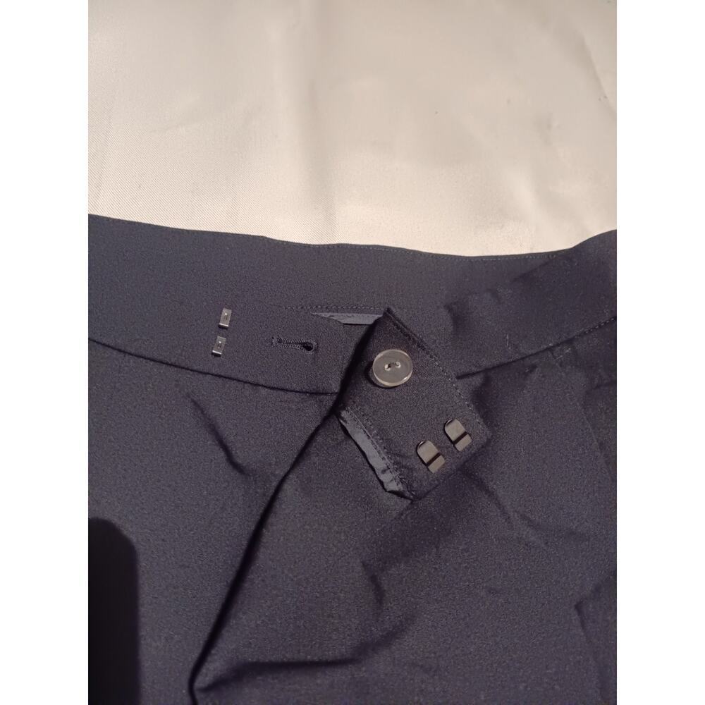 DKNY Women's Black Solid High Rise Wide Leg Career Dress Pants Size 2 NWOT - Picture 3 of 5